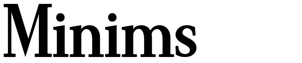 minims font family download free