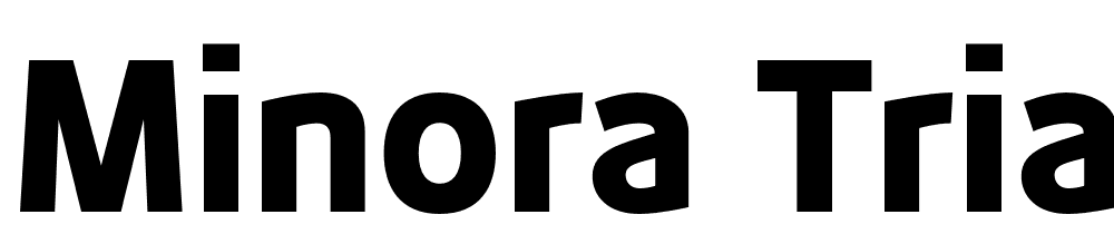 Minora-Trial-Black font family download free