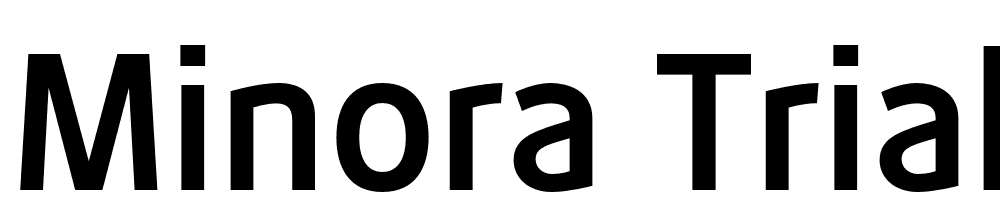 Minora-Trial-Bold font family download free