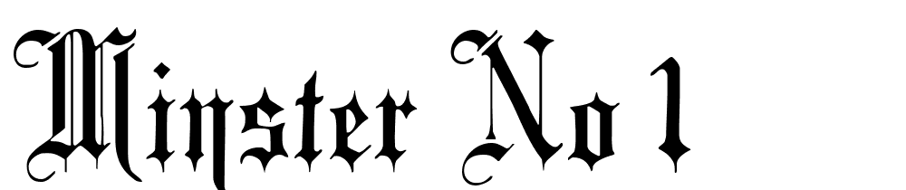 Minster-No-1 font family download free