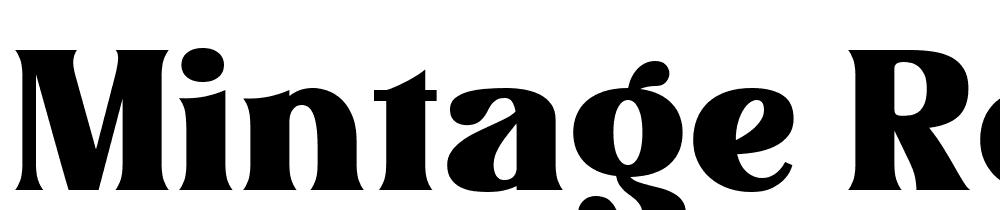 Mintage-Regular font family download free