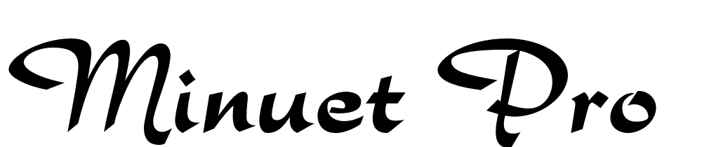 Minuet Pro font family download free