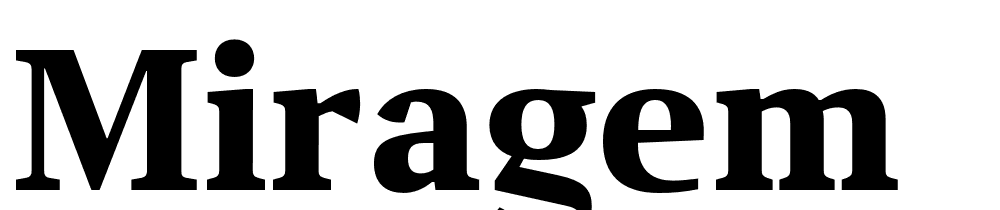 Miragem font family download free