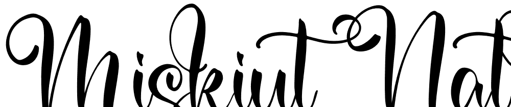 Miskiut Nathalia font family download free