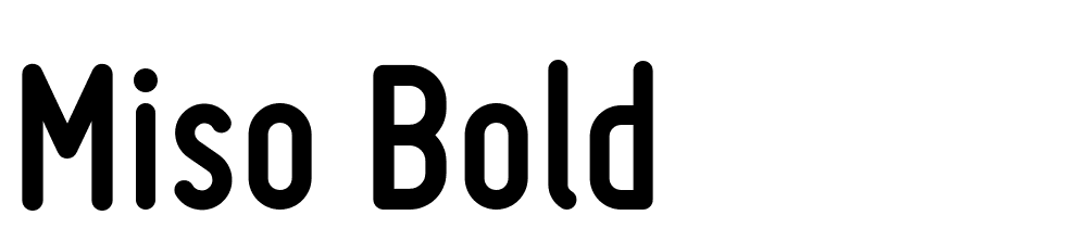 Miso-Bold font family download free