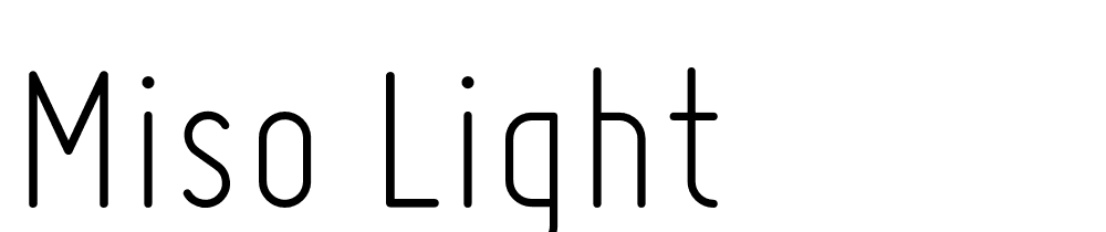 Miso-Light font family download free