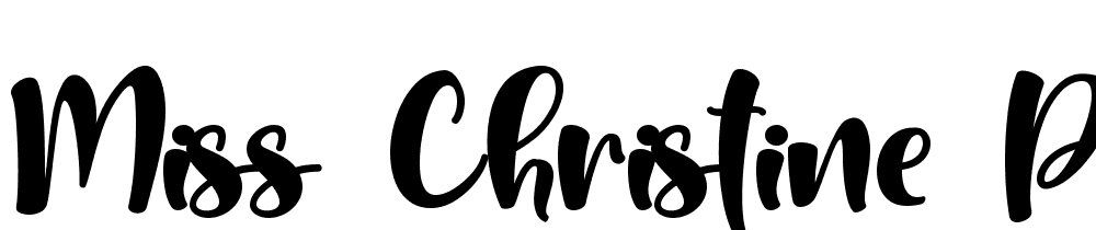 Miss-Christine-personal-use font family download free