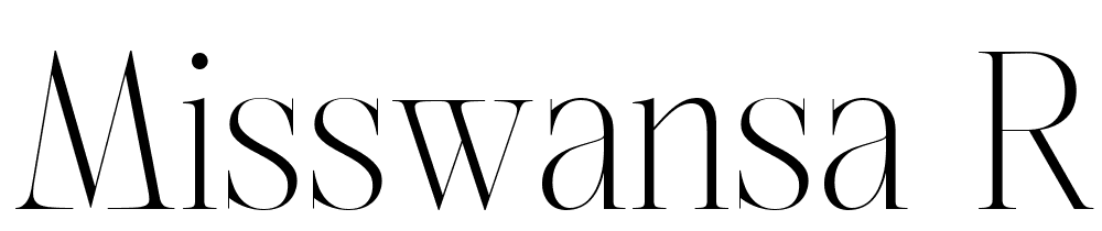 Misswansa-Regular font family download free