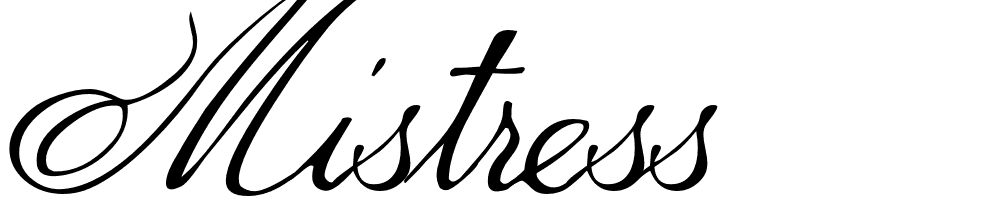 Mistress font family download free