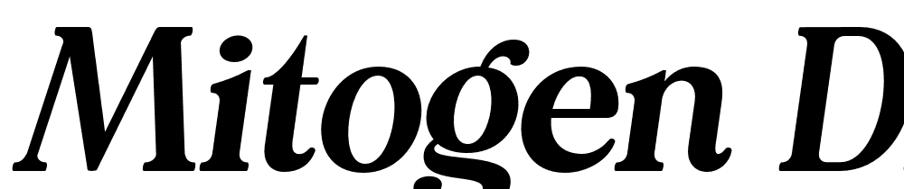 Mitogen Display font family download free