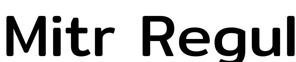 Mitr-Regular font family download free