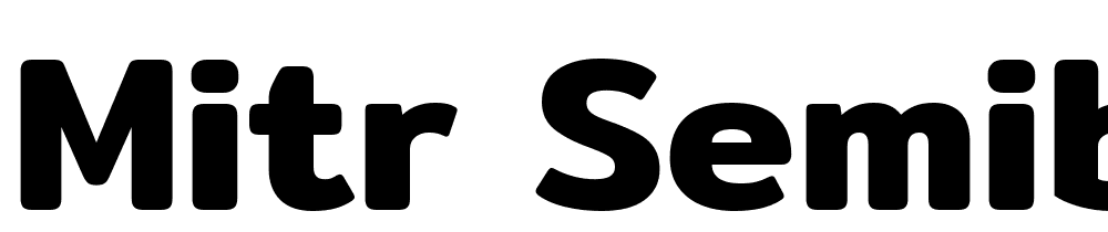 Mitr-SemiBold font family download free