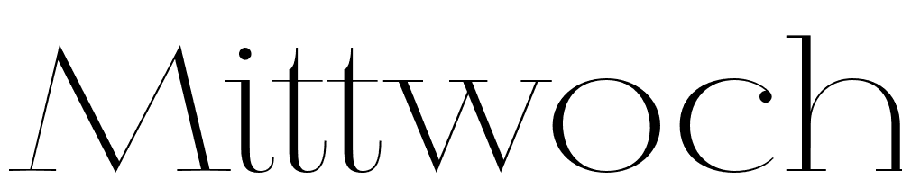 Mittwoch font family download free