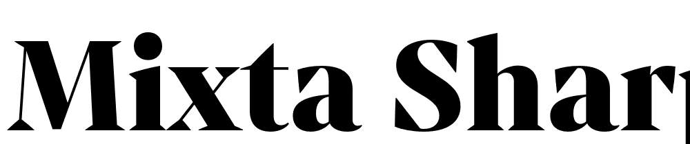 Mixta-Sharp-Black font family download free