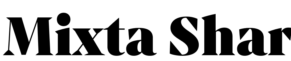 Mixta-Sharp-Heavy font family download free