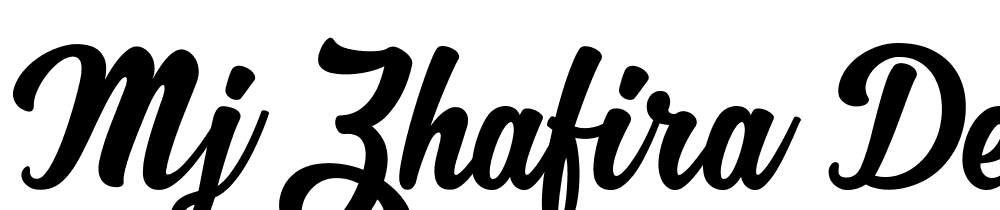 MJ-Zhafira-Demo font family download free