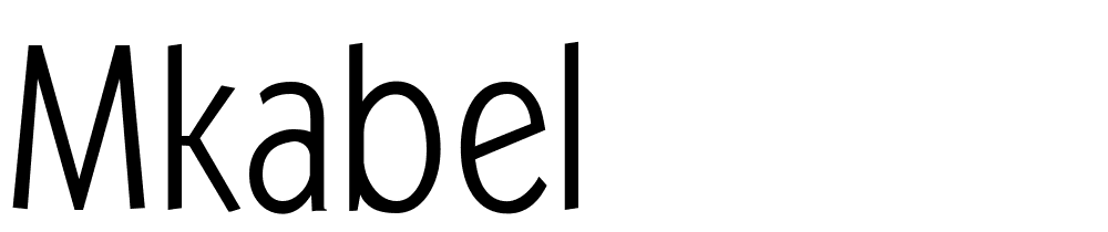 MKAbel font family download free