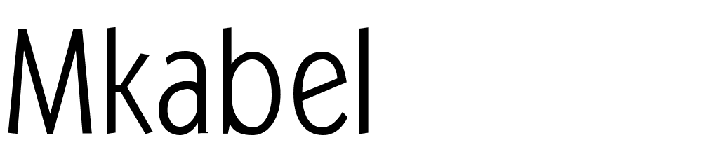 MKAbel font family download free