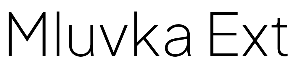 Mluvka-ExtraLight font family download free