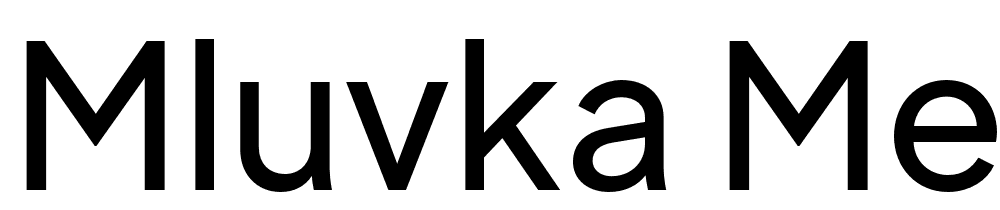 Mluvka-Medium font family download free