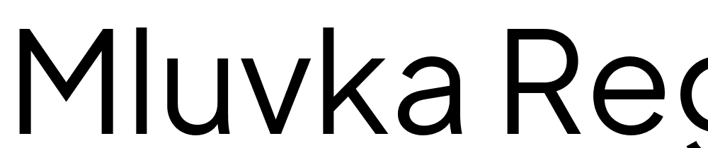 Mluvka-Regular font family download free