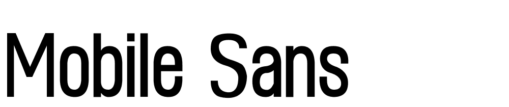 mobile_sans font family download free