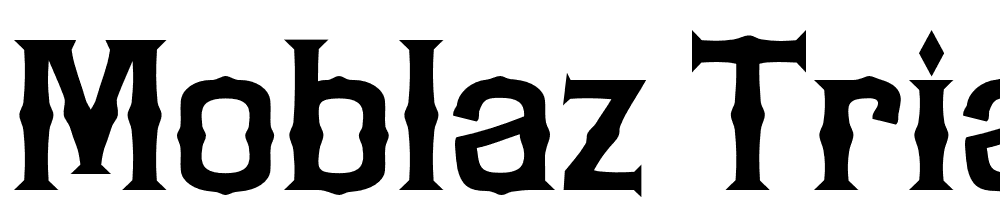 MOBLAZ Trial Regular font family download free