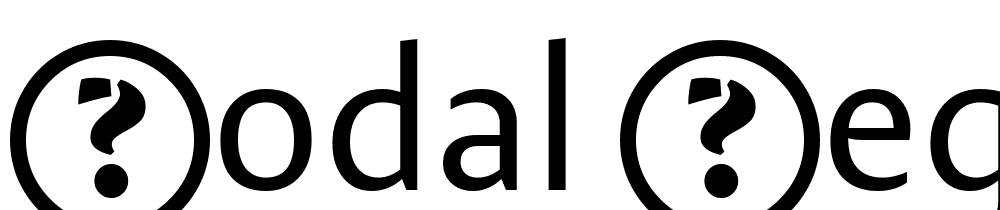 Modal-Regular font family download free