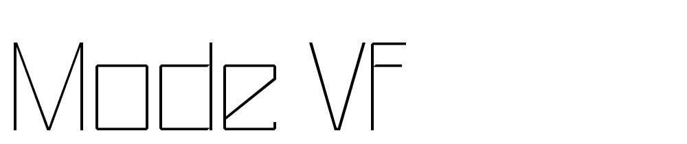 Mode VF font family download free