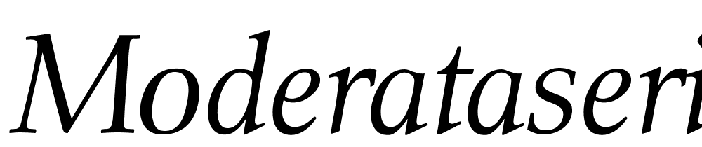 ModerataSerif-Italic font family download free