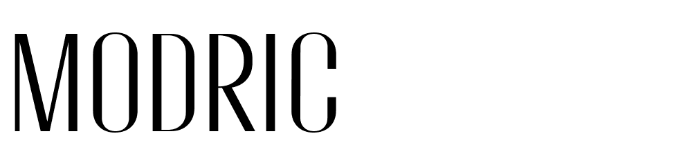 Modric font family download free