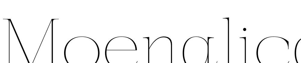 Moenalica font family download free