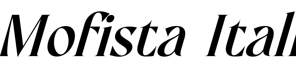 Mofista-Italic font family download free