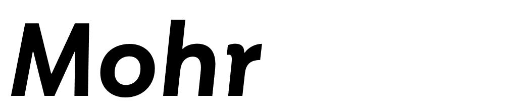 Mohr font family download free