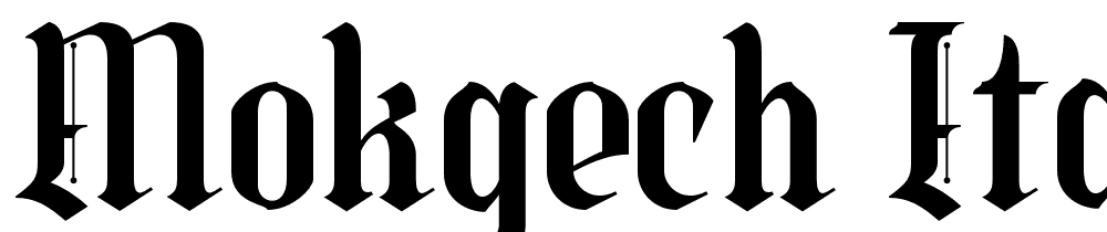 Mokgech-Italic font family download free