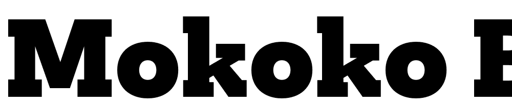 Mokoko-Black font family download free