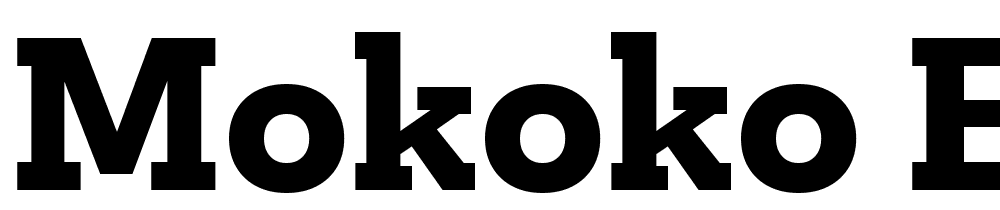 Mokoko-Extra-Bold font family download free