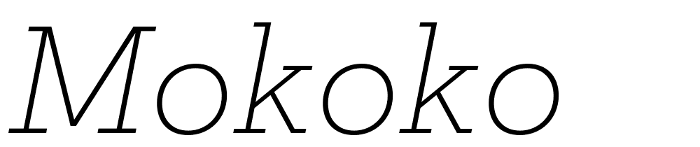 mokoko font family download free