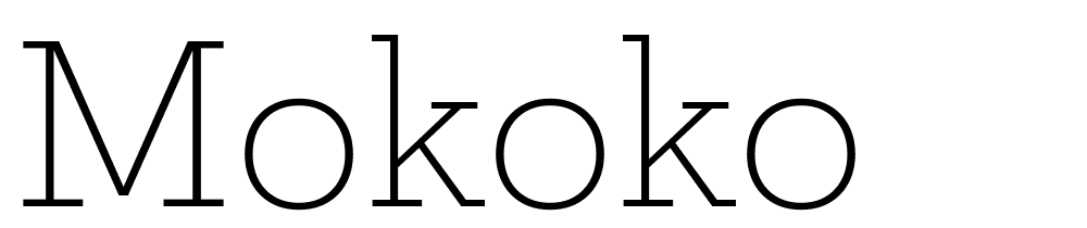 Mokoko font family download free