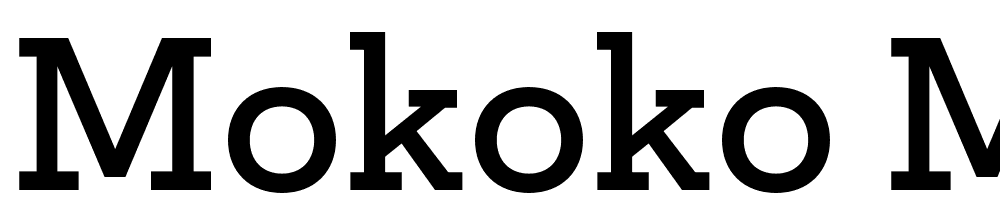 Mokoko-Medium font family download free