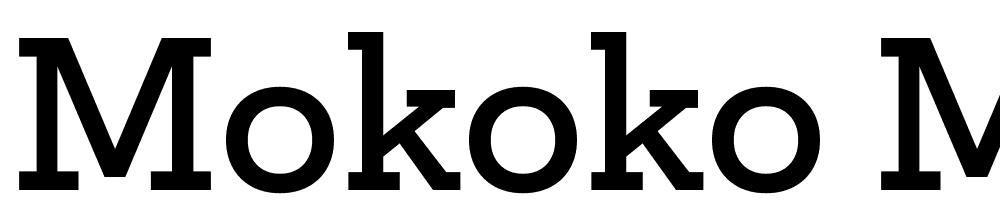 Mokoko-Medium font family download free