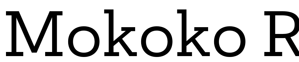 Mokoko-Regular font family download free