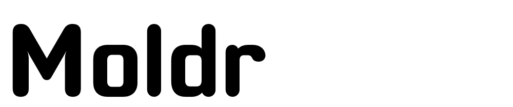 Moldr font family download free