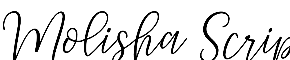 Molisha-Script font family download free