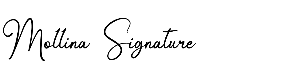 mollina-signature font family download free