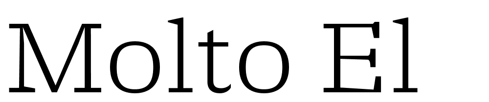 Molto-El font family download free