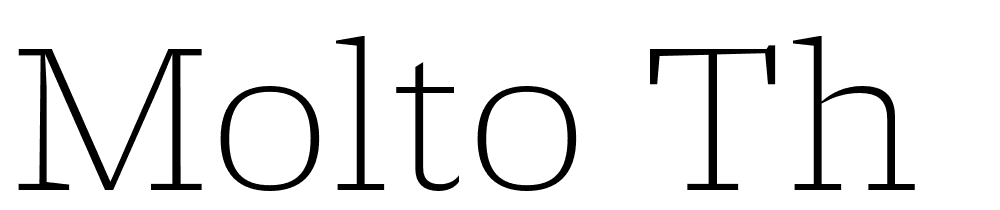 Molto-Th font family download free