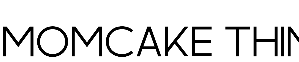 MOMCAKE-Thin font family download free