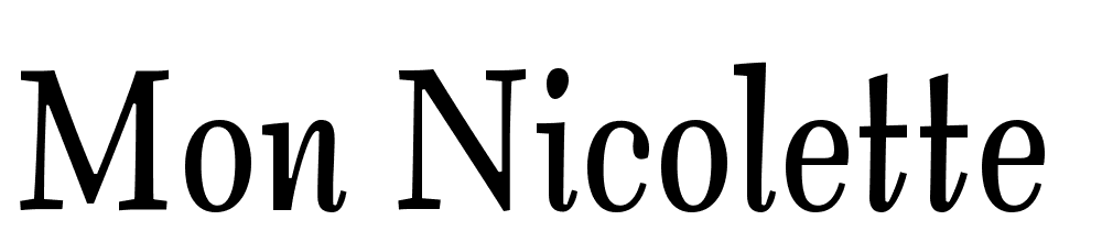 Mon Nicolette font family download free