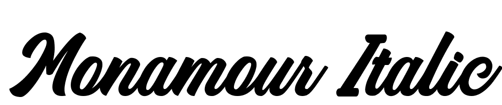 Monamour-Italic font family download free